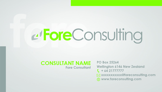 Business Card Design by diRtY.EMM for ForeConsulting | Design #428642