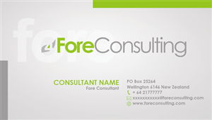 Business Card Design by diRtY.EMM for ForeConsulting | Design: #428642