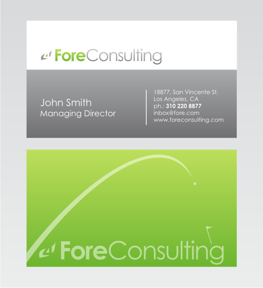 Business Card Design by Atvento Graphics for ForeConsulting | Design #424131