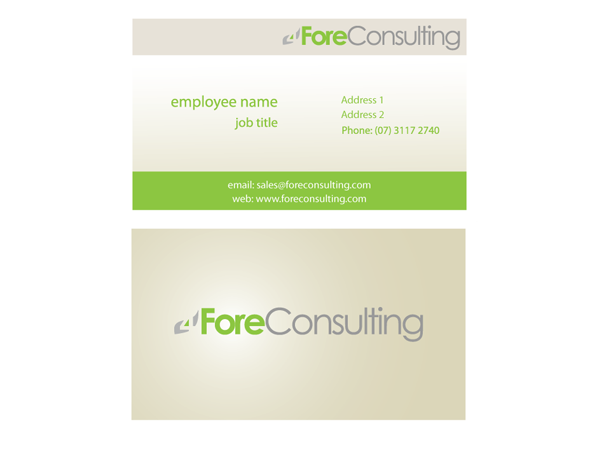 Business Card Design by WingLee for ForeConsulting | Design #425992