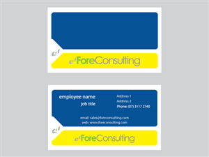 Diseño de Tarjeta de Presentación por WingLee para ForeConsulting | Diseño #425994