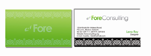 Business Card Design by 2XPRESS for ForeConsulting | Design: #423728