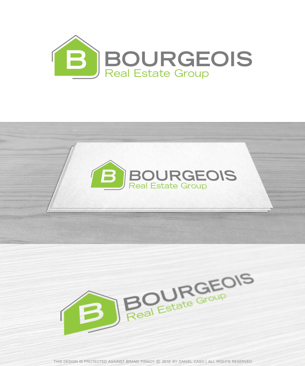 Logo Design by Daniel Caso Design for Bourgeois Real Estate Group, Inc | Design #9577946