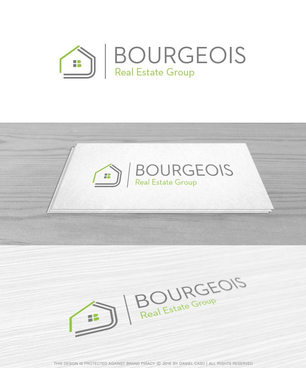 Logo Design by Daniel Caso Design for Bourgeois Real Estate Group, Inc | Design #9670094
