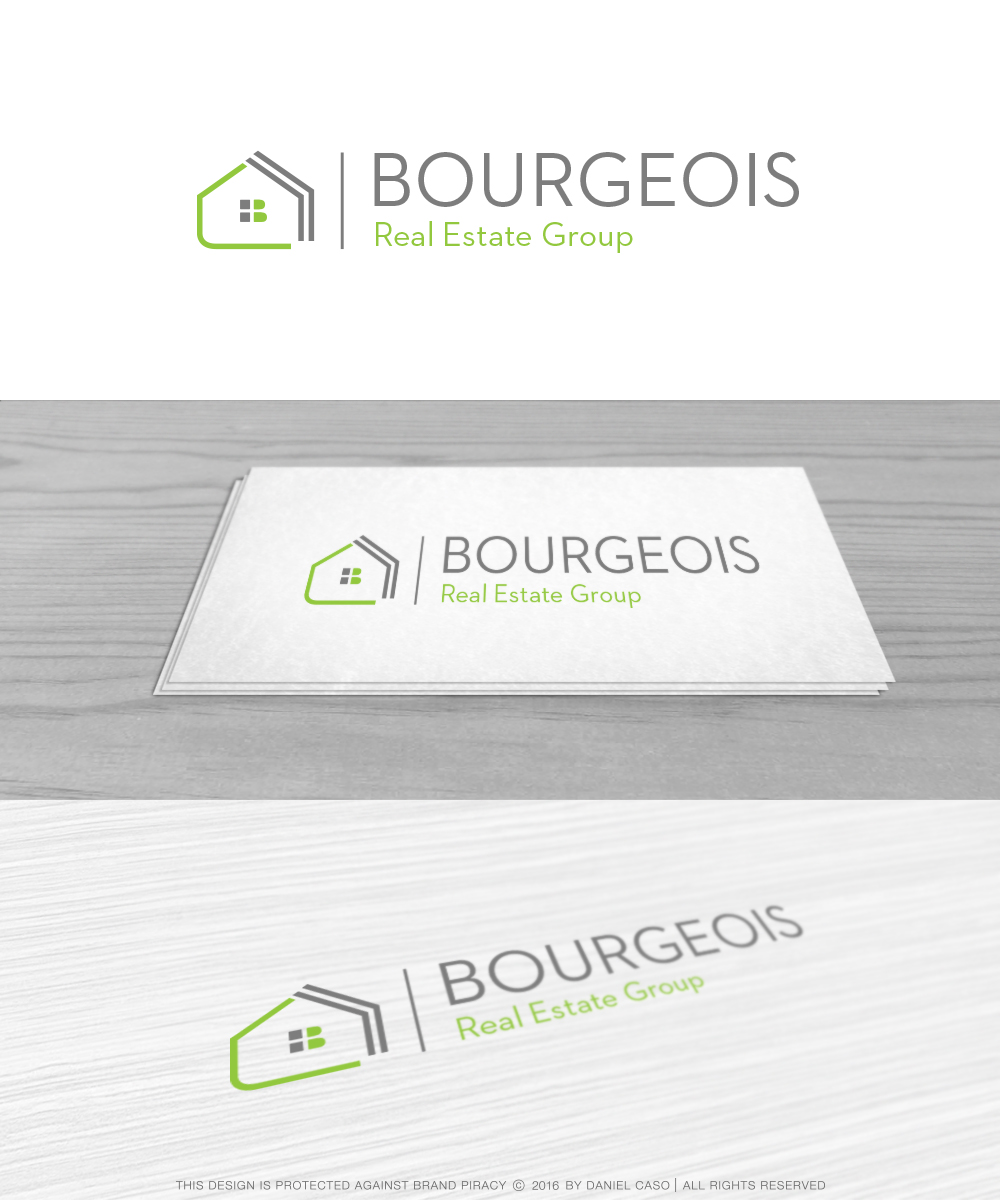 Logo Design by Daniel Caso Design for Bourgeois Real Estate Group, Inc | Design #9670095
