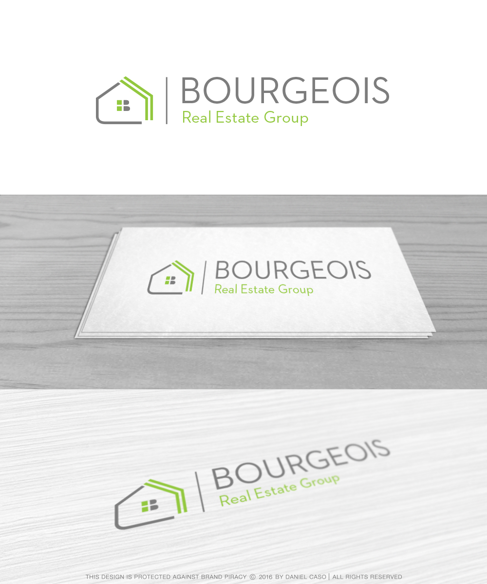 Logo Design by Daniel Caso Design for Bourgeois Real Estate Group, Inc | Design #9732869