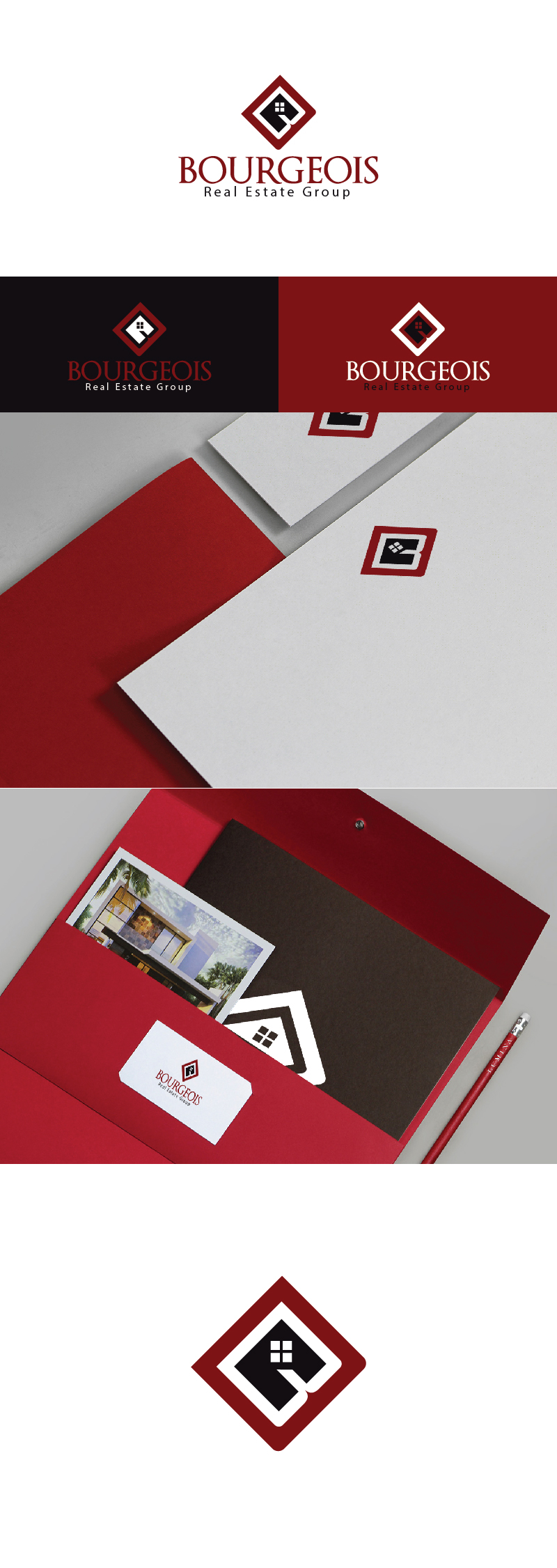 Logo Design by thelogoteam2010 for Bourgeois Real Estate Group, Inc | Design #9577032