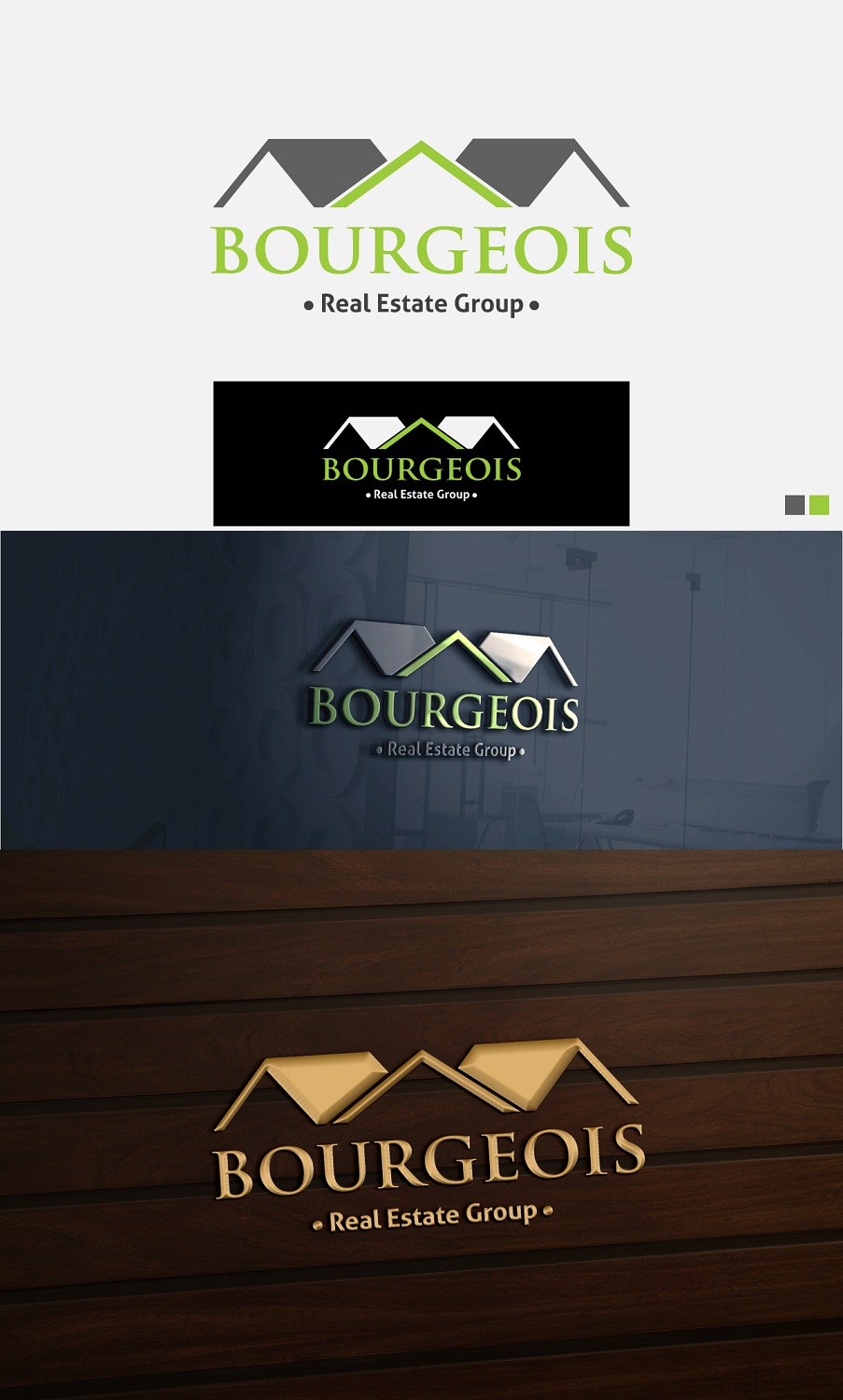 Logo Design by thelogoteam2010 for Bourgeois Real Estate Group, Inc | Design #9582256