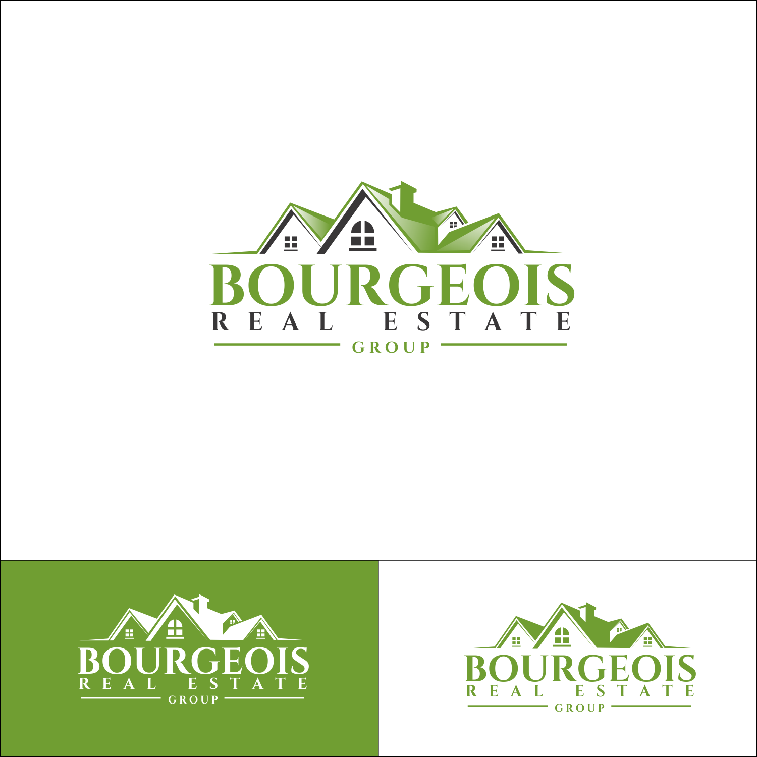 Design de Logo par JM GRAPHICS pour Bourgeois Real Estate Group, Inc | Design #9706493