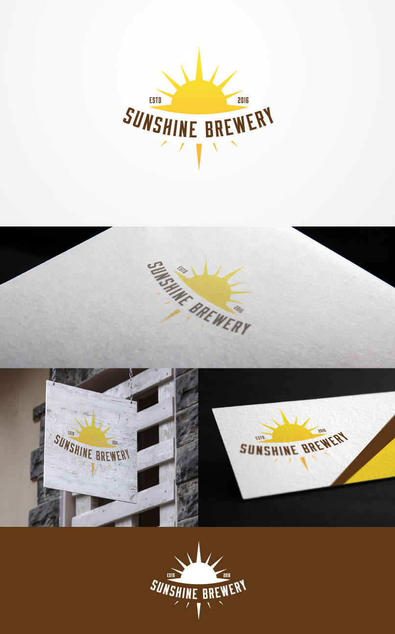 Logo Design by Grapismo Brand Studio for Sunshine Brewery | Design #9778223