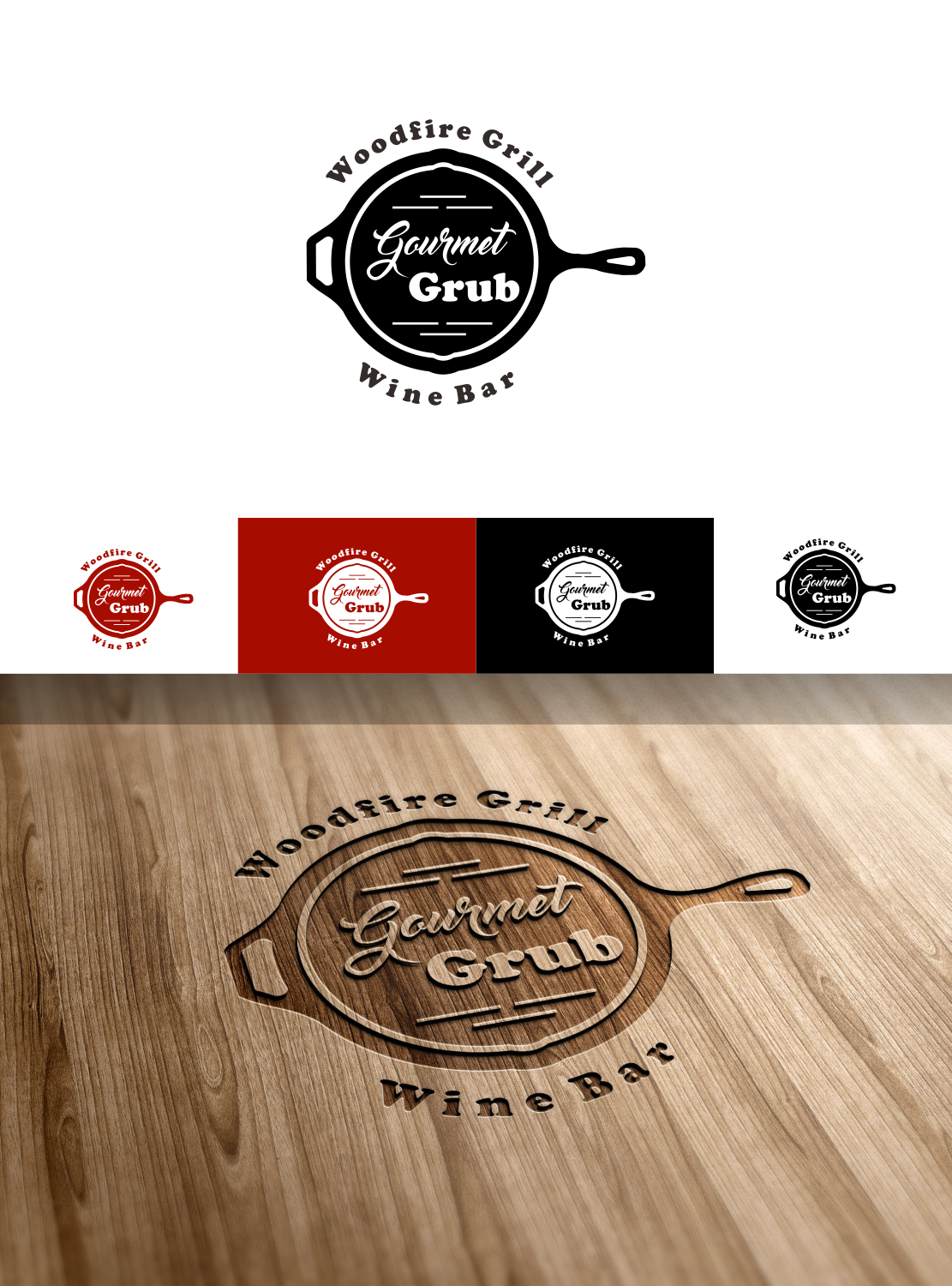 Logo Design by jenggot_merah_ for Gourmet Grub | Design #9582885