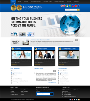 Creative Web Design - Intl Market Research Company | Web Design par Sbss