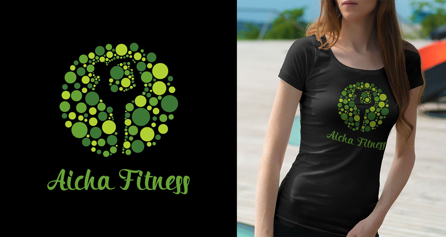 Logo Design by Dima_Tuga for Aicha Fitness | Design #9555370