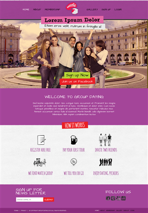 Web Design par Latest Design Ideas pour Meeets | Design : #2629940