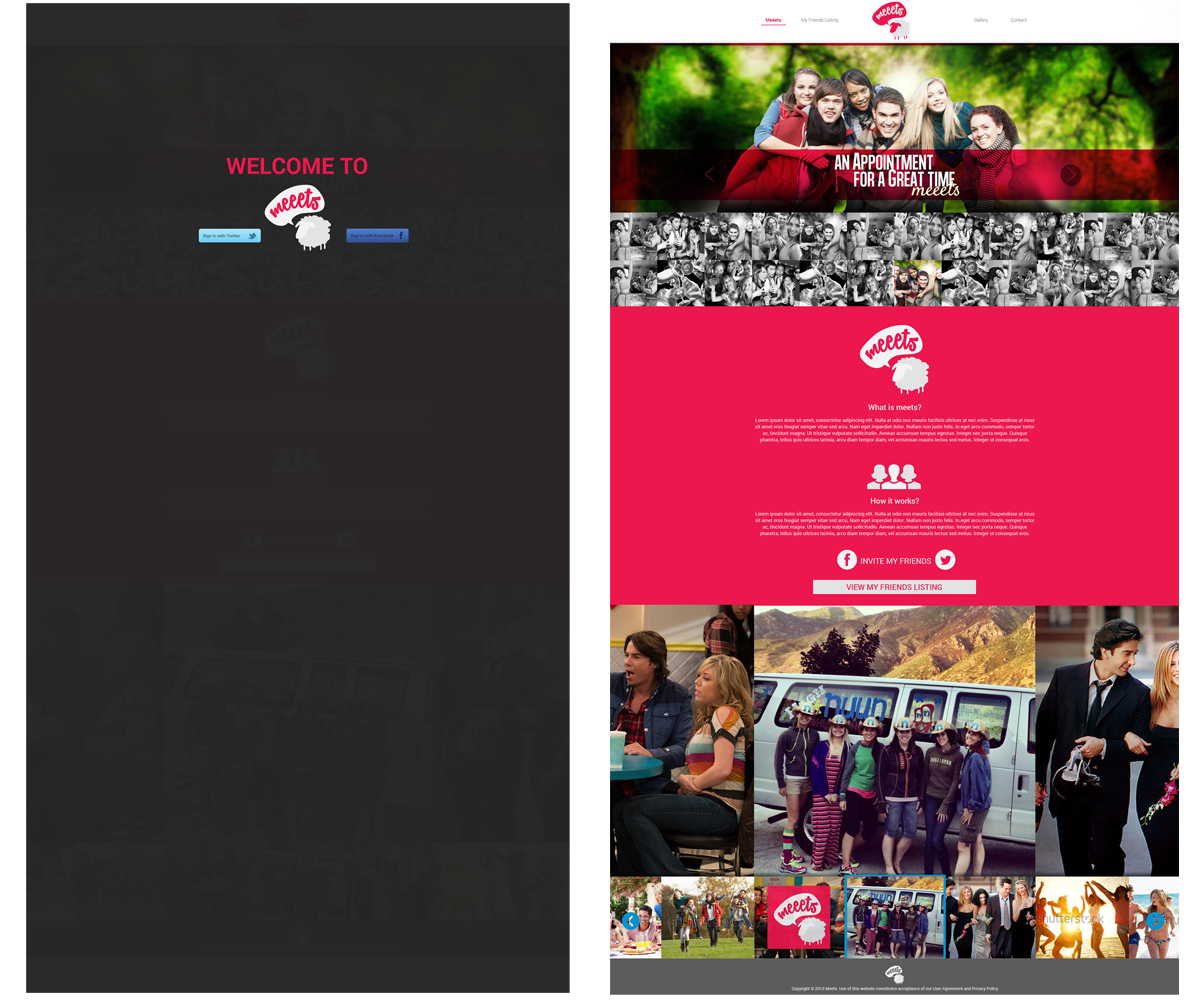 Diseño Web por elnapoles para Meeets | Diseño #2659261