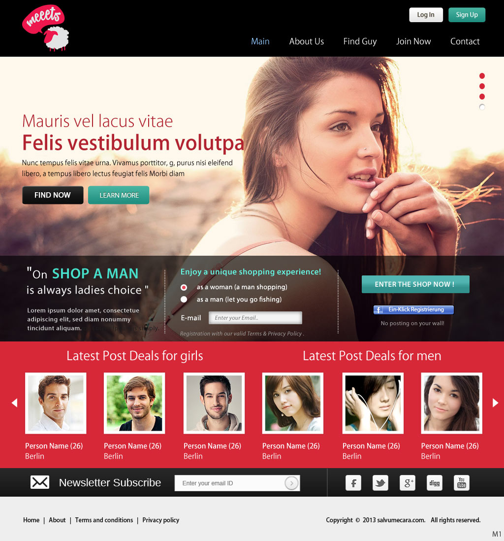 Web Design by pb for Meeets | Design #2634171