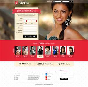 Web Design by the-lion-king for Meeets | Design: #2120397