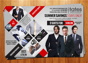 Werbe-Design von CENTERSPREAD für Tates Menswear | Design #2093150