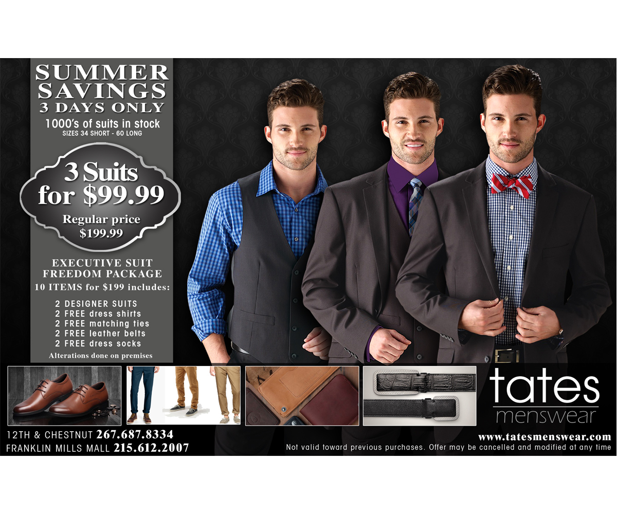 Werbe-Design von jeffdefy für Tates Menswear | Design #2106250