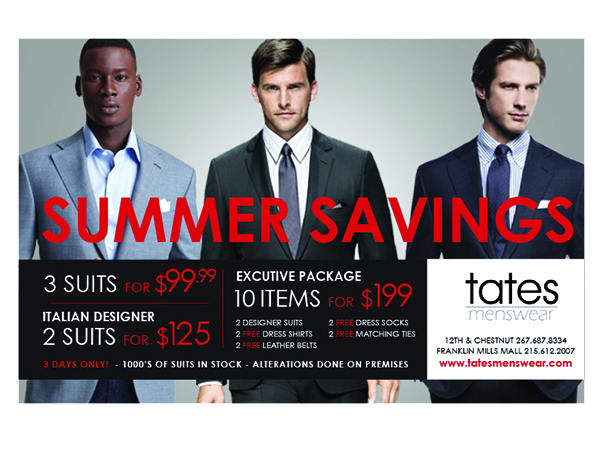 Advertisement Design by designshart for Tates Menswear | Design #2087701