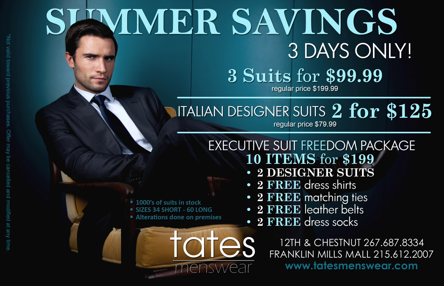 Advertisement Design by FCJ_GRAPHICS for Tates Menswear | Design #2090281