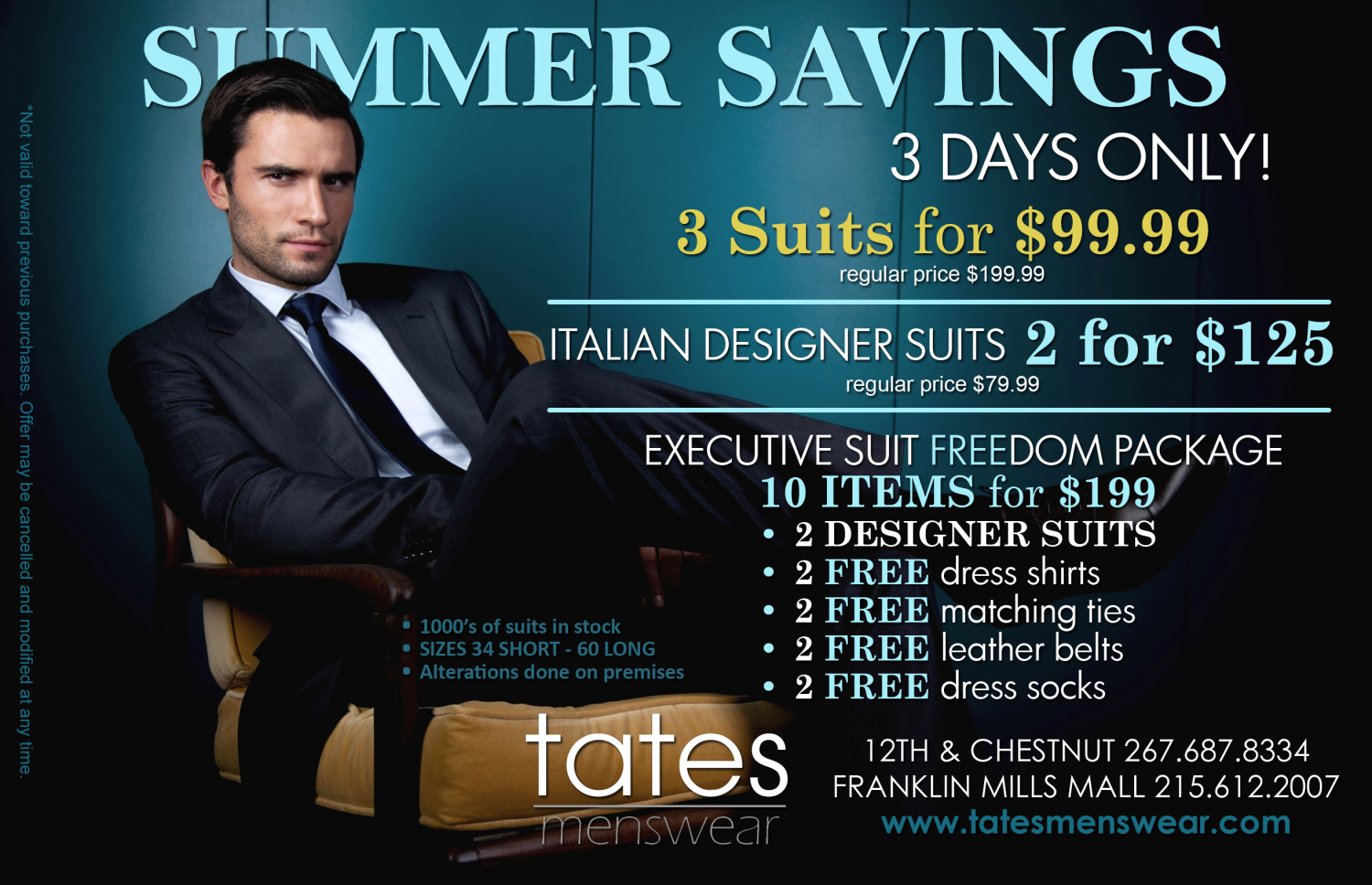Advertisement Design by FCJ_GRAPHICS for Tates Menswear | Design #2116835