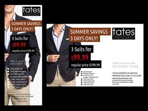 Werbe-Design von Ivansan für Tates Menswear | Design #2091305