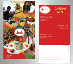Postcard Design by AditiArts for Best Food Corp d/b/a Thali | Design: #9591688