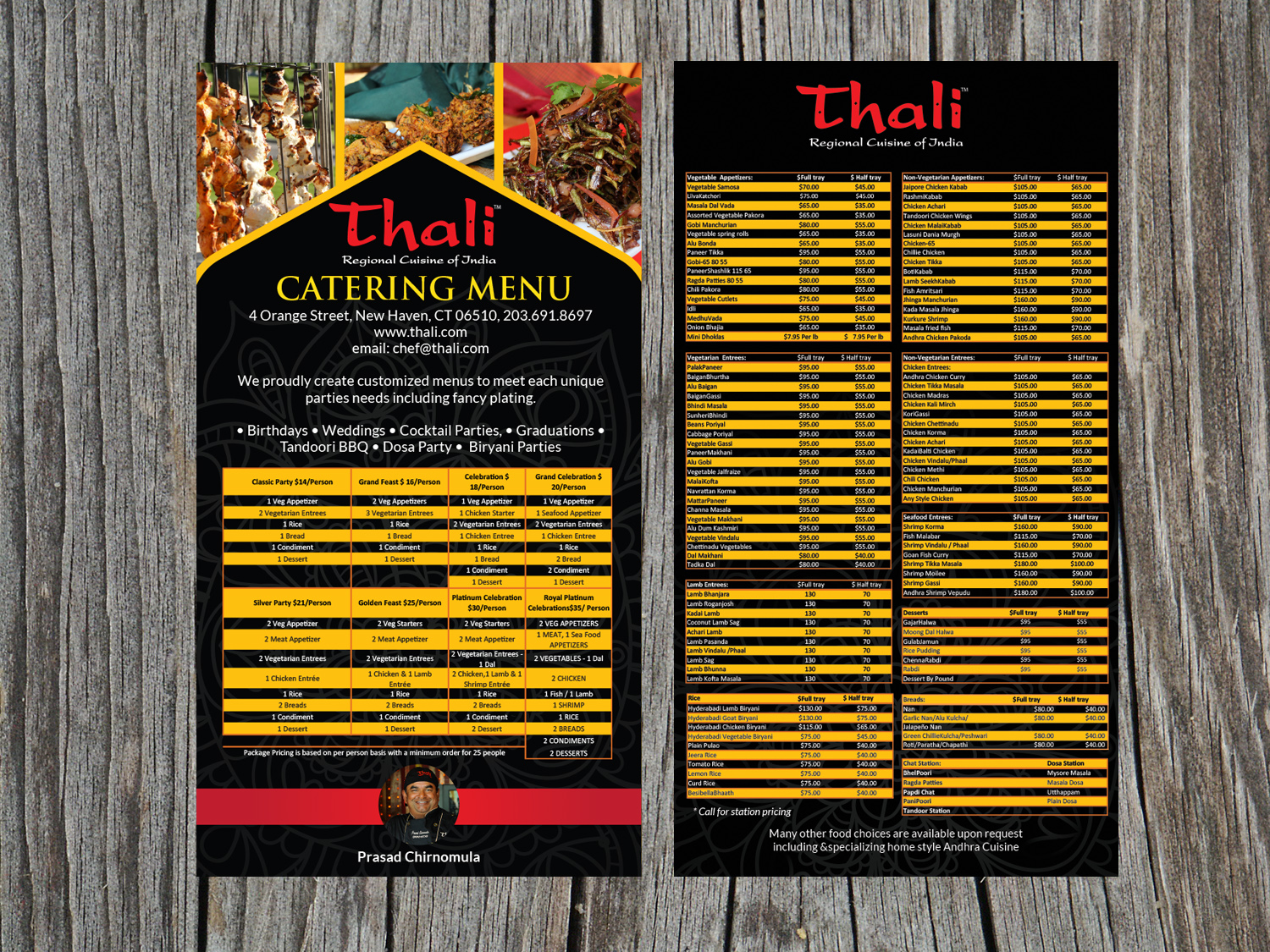 Postcard Design by Priyo Subarkah for Best Food Corp d/b/a Thali | Design #9724469