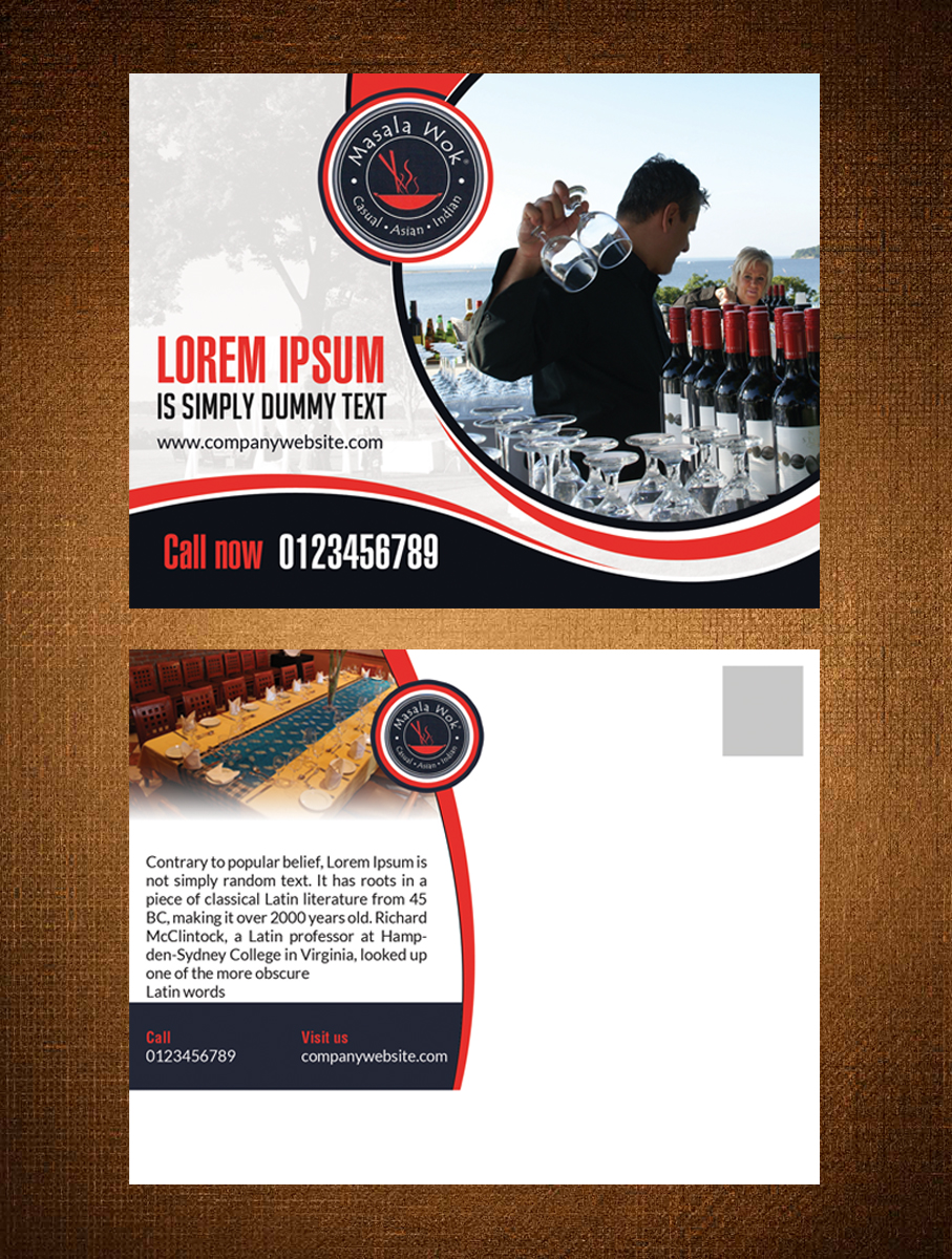 Postkarten-Design von creative.bugs für Best Food Corp d/b/a Thali | Design #9621776