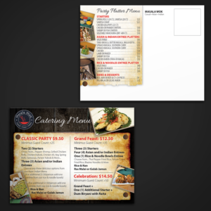 Postcard Design by Mon01 for Best Food Corp d/b/a Thali | Design: #9615872