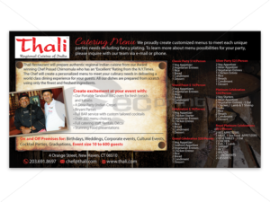 Postcard Design by Mon01 for Best Food Corp d/b/a Thali | Design: #9744155