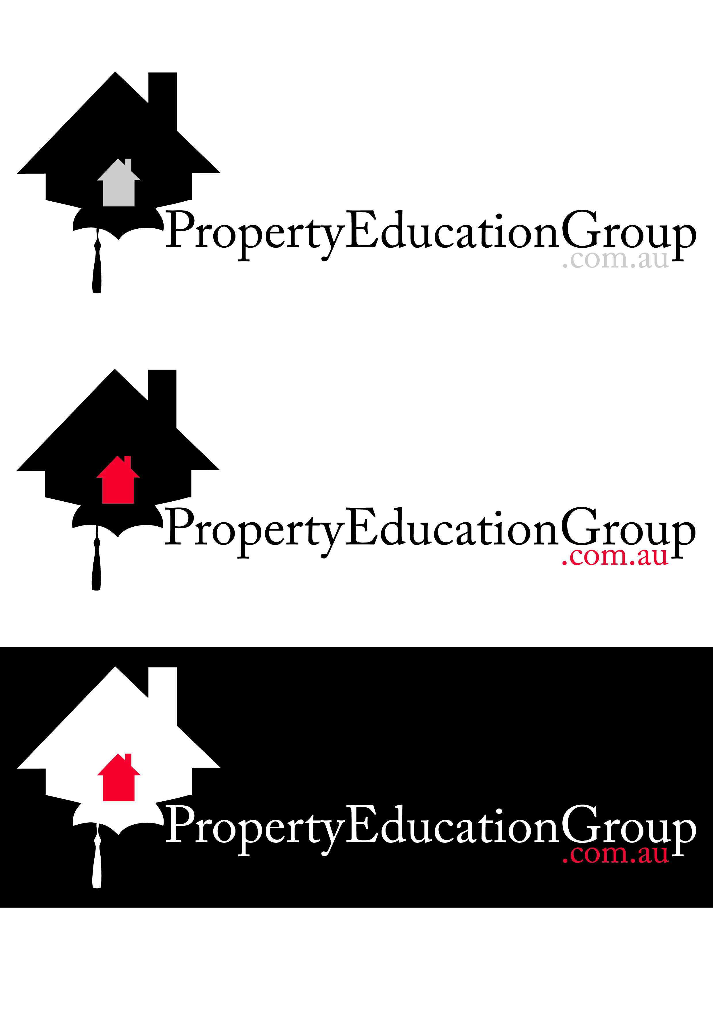Logo Design by Electric Sparrow for PropertyEducationGroup.com.au | Design: #16844