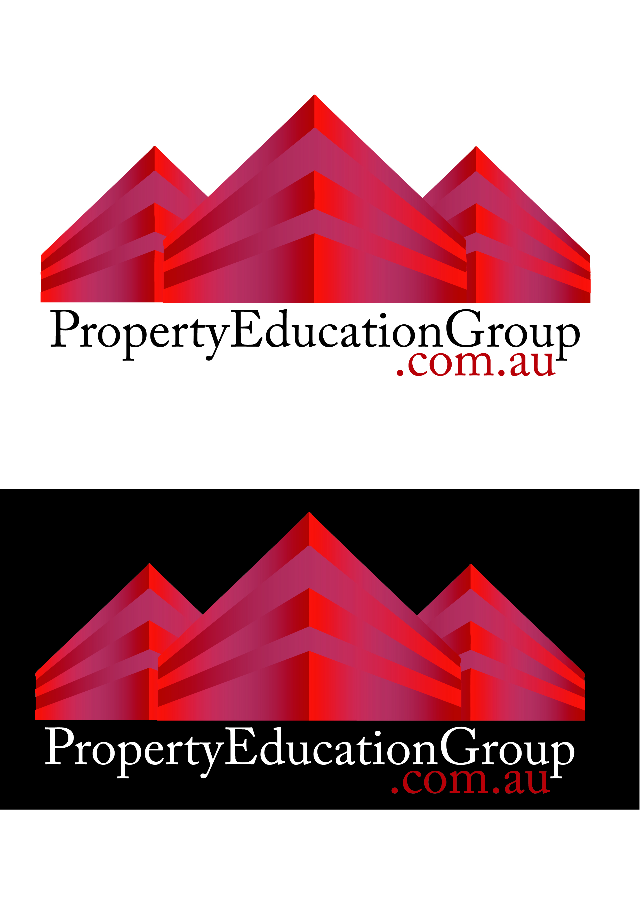 Logo Design by Electric Sparrow for PropertyEducationGroup.com.au | Design #16854