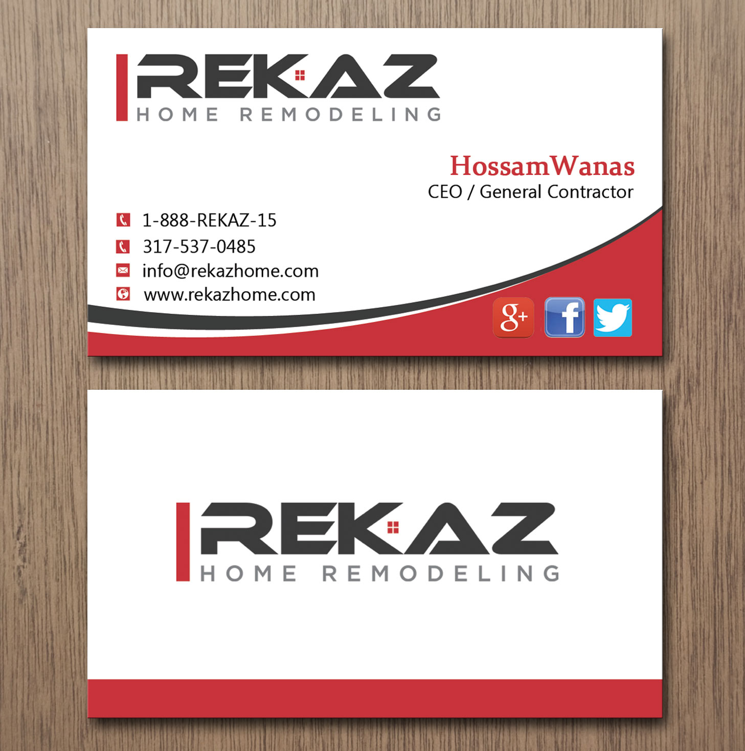 Diseño de Tarjeta de Presentación por Pixi Dust para rekaz llc | Diseño #9563111