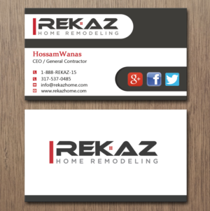 Design de Carte de Visite par Pixi Dust pour rekaz llc | Design : #9563116