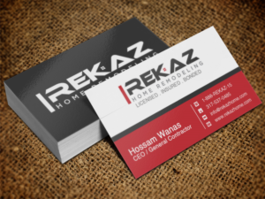 Design de Carte de Visite par Lanka Ama pour rekaz llc | Design : #9563170