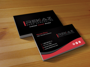 Diseño de Tarjeta de Presentación por Creations Box 2015 para rekaz llc | Diseño: #9581693
