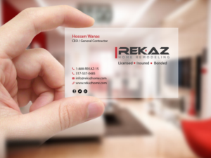 Diseño de Tarjeta de Presentación por Creations Box 2015 para rekaz llc | Diseño: #9581700
