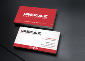 Diseño de Tarjeta de Presentación por Creations Box 2015 para rekaz llc | Diseño: #9581701