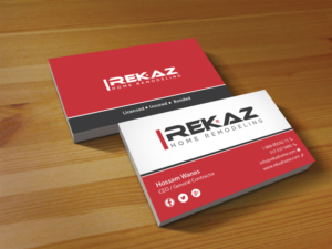 Diseño de Tarjeta de Presentación por Creations Box 2015 para rekaz llc | Diseño: #9581706