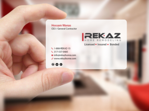Diseño de Tarjeta de Presentación por Creations Box 2015 para rekaz llc | Diseño: #9581715