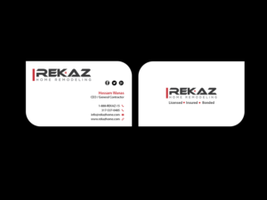 Diseño de Tarjeta de Presentación por Creations Box 2015 para rekaz llc | Diseño: #9581721