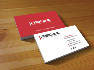 Diseño de Tarjeta de Presentación por Creations Box 2015 para rekaz llc | Diseño: #9581724