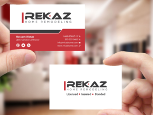 Diseño de Tarjeta de Presentación por Creations Box 2015 para rekaz llc | Diseño: #9581727