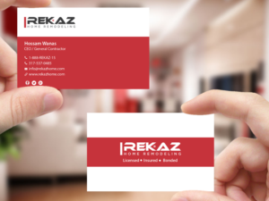 Diseño de Tarjeta de Presentación por Creations Box 2015 para rekaz llc | Diseño: #9581729