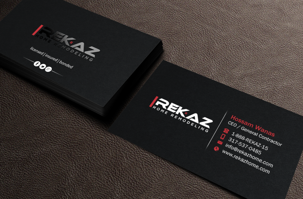 Design de Carte de Visite par Brand aid pour rekaz llc | Design #9562702