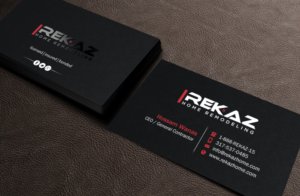 Design de Carte de Visite par Brand aid pour rekaz llc | Design : #9562703