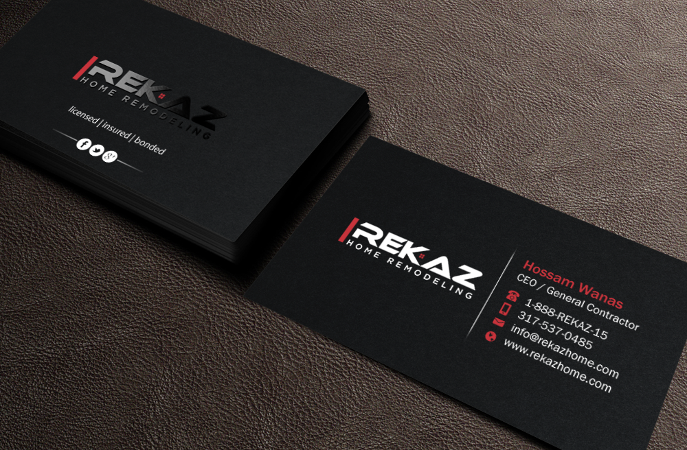 Design de Carte de Visite par Brand aid pour rekaz llc | Design #9562704