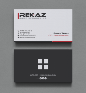 Diseño de Tarjeta de Presentación por chandrayaan.creative para rekaz llc | Diseño: #9559651